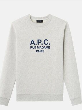 A.P.C. Light Gray Crewneck Sweatshirt